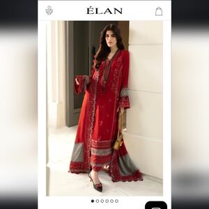 Elan chiffon pakistani shalwar kameez formal